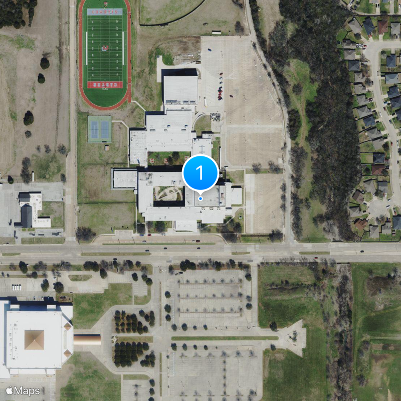 David W. Carter High School Map