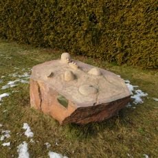 Plastika "Na Pánovce" na náměstí v Lánech