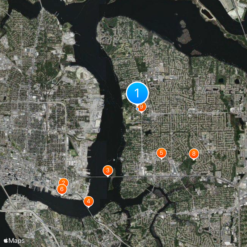 Jacksonville University Map