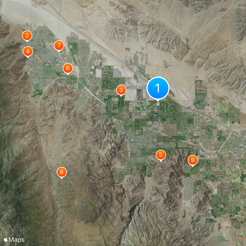 Valle Coachella Mapa