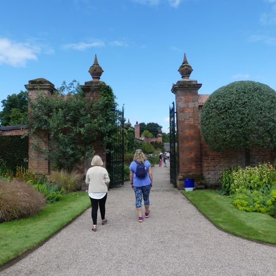 Pair of gates at south west corner of Walled Gardens