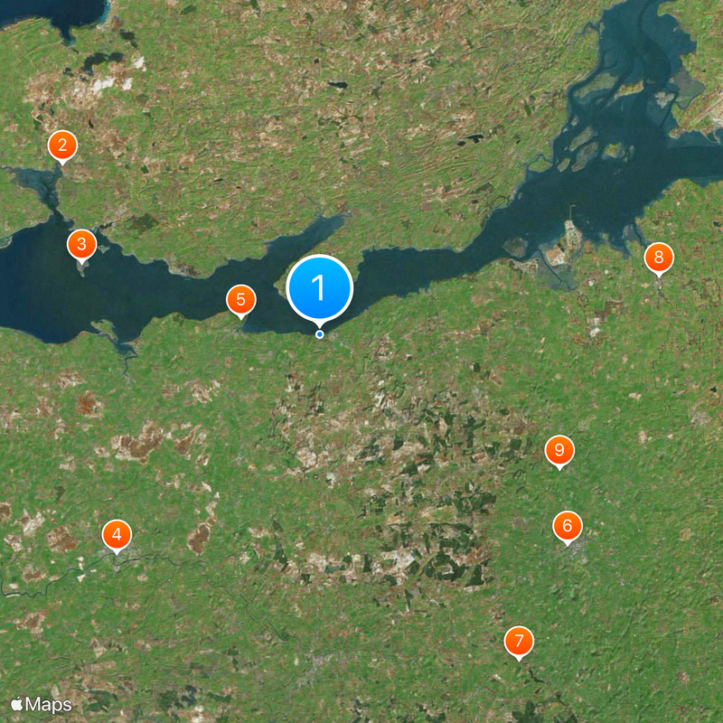 Château de Glin Carte