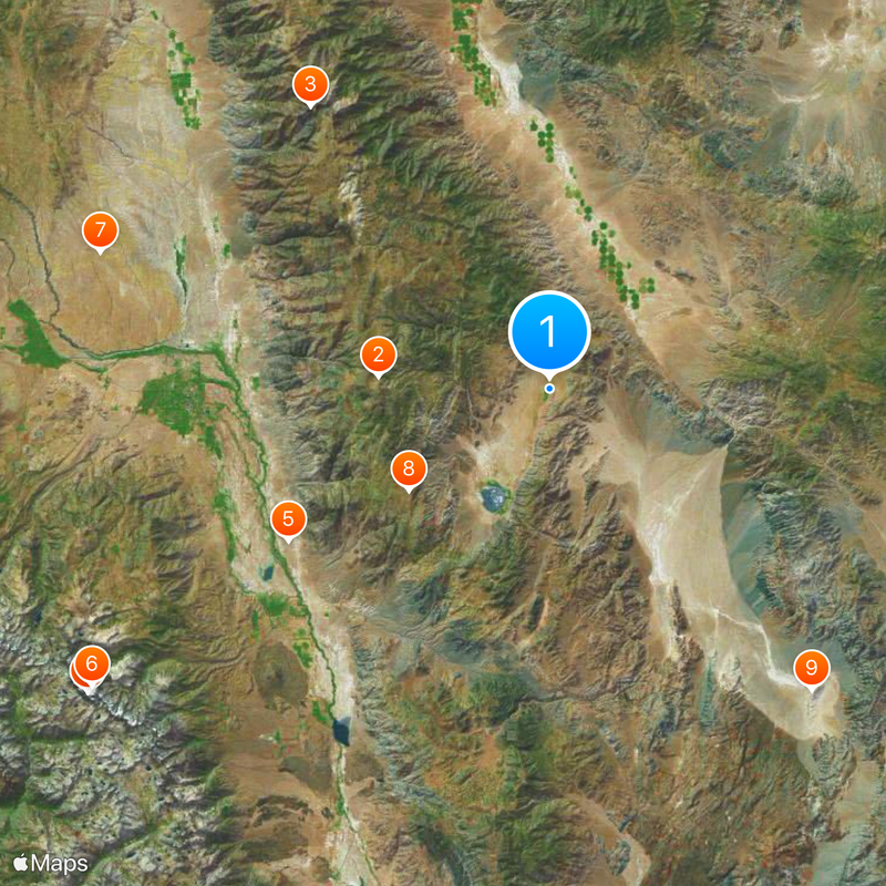 Deep Springs College Map