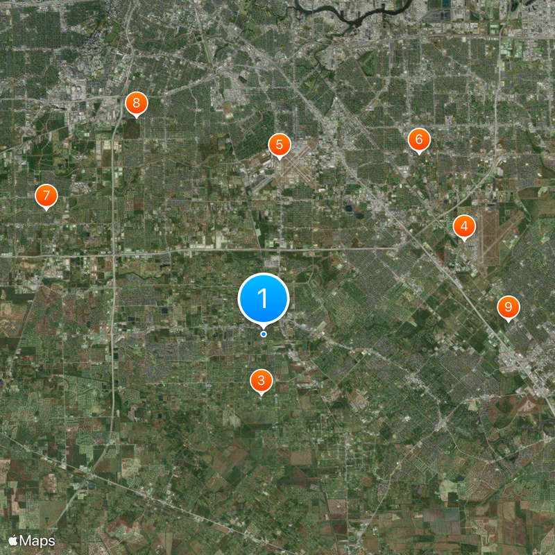Pearland Karte