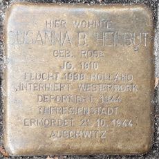 Stolperstein dedicated to Susanna B. Heilbut
