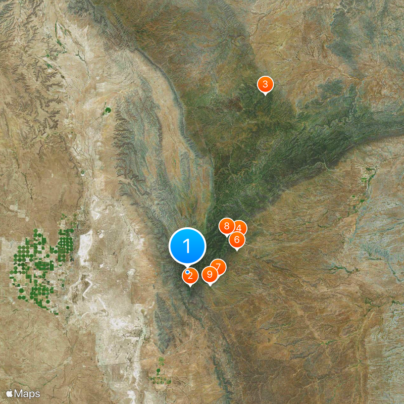 Guadalupe Mountains National Park Map