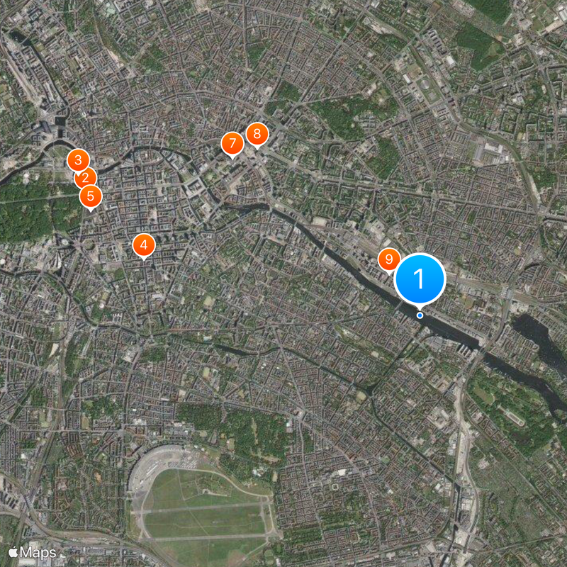 Friedrichshain-Kreuzberg Map