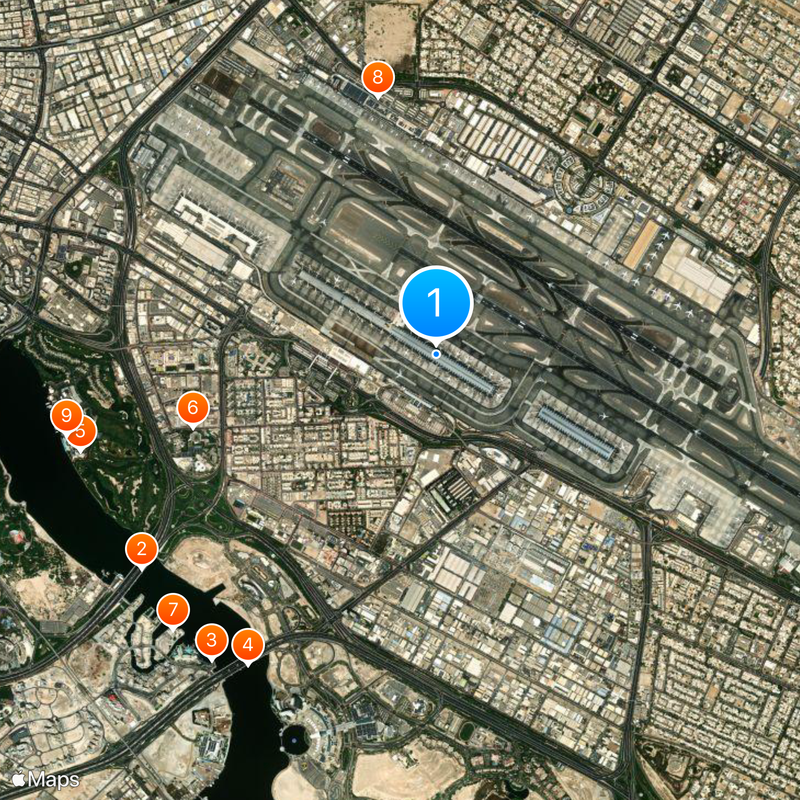 Dubai International Terminal 3 Map