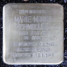 Stolperstein dedicated to Marie Minna Schmoller