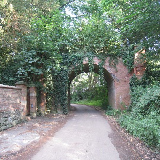Foot Bridge Over School Lane In The Grounds Of Stoke Hall