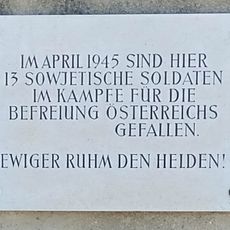 Gedenktafel 13 sowjetische Soldaten, Bernhardsthal