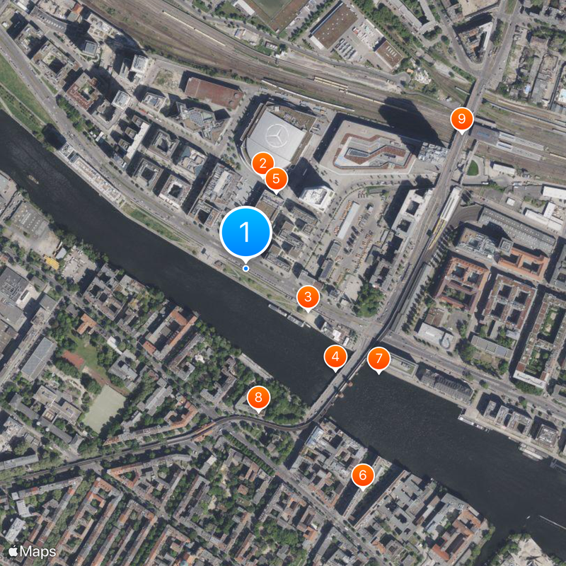 Mein Gott hilf mir, diese tödliche Liebe zu überleben Mapa