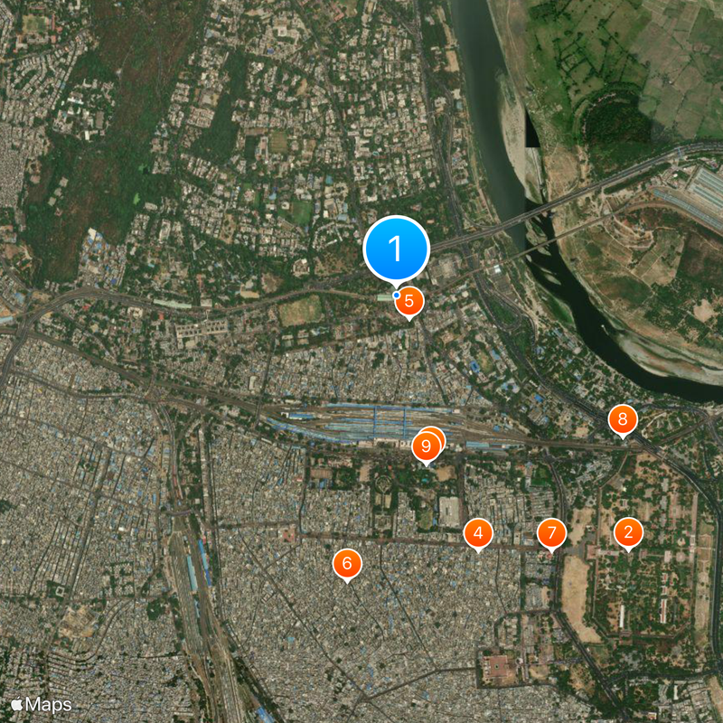 Kashmere Gate metro station Map