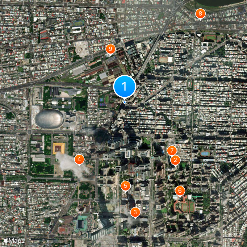 Taipei Municipal Song Shan Senior High School Map