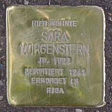Stolperstein en memoria de Sara Morgenstern