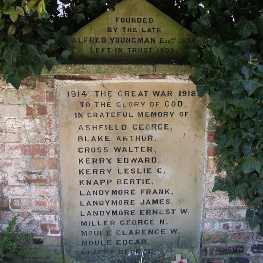 Wattisfield Reading Room WWI Memorial Tablet