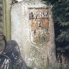 Milestone, 13yds E of Chapel Lane, E side of house drive