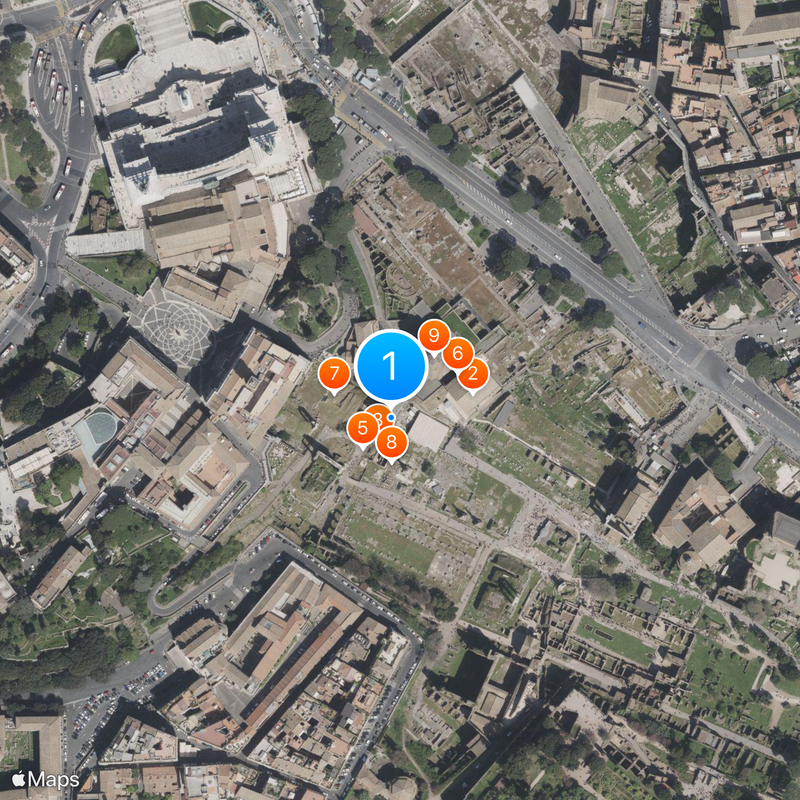 Arch of Septimius Severus Map