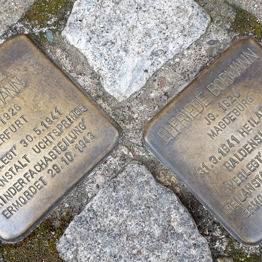 Stolperstein dedicated to Elfriede Bormann