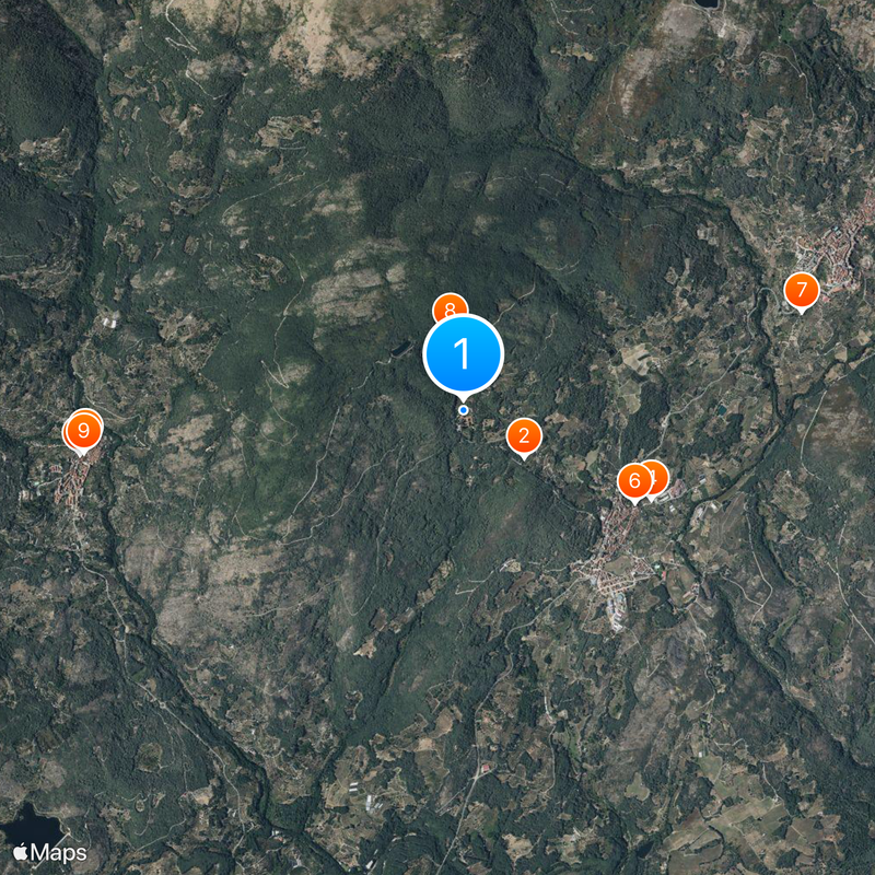 Klooster van Yuste Kaart