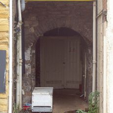 Castle wall, watergate and undercroft, Bridgwater Castle