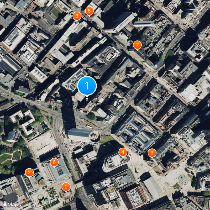 University College Birmingham Map