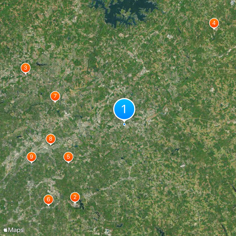 Comté de Gwinnett Carte