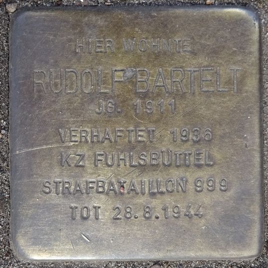 Stolperstein für Rudolf Bartelt