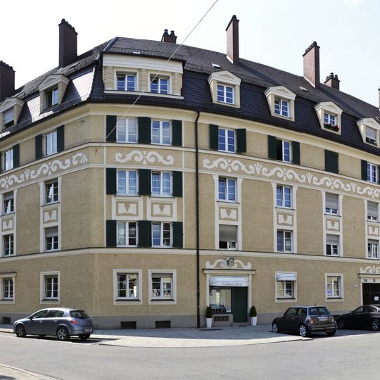 Teil eines Wohnhäuserblocks