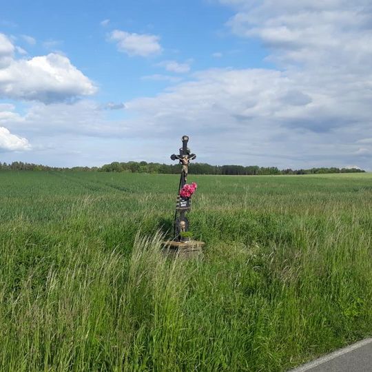 Kříž jižně od Záhoří u silnice
