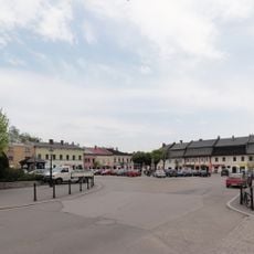 Urban layout of Strumień town