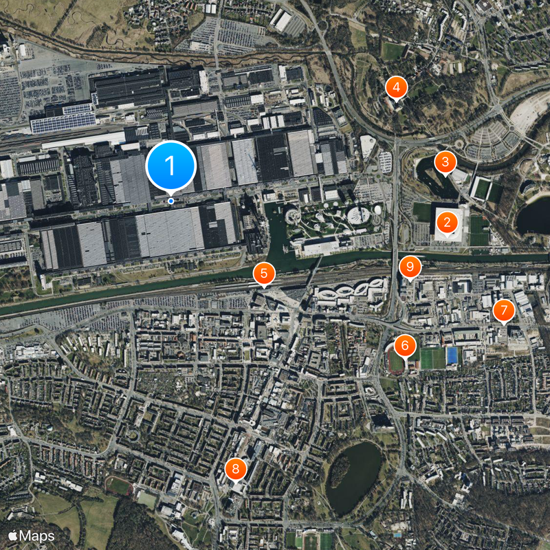 Wolfsburg Volkswagen Plant Map
