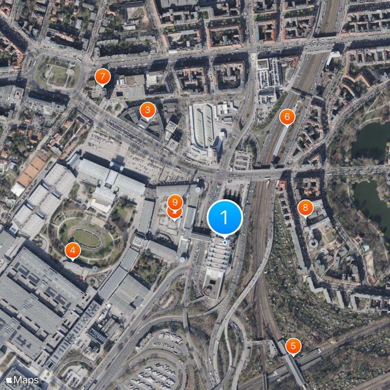 Internationales Congress Centrum Berlin Mapa