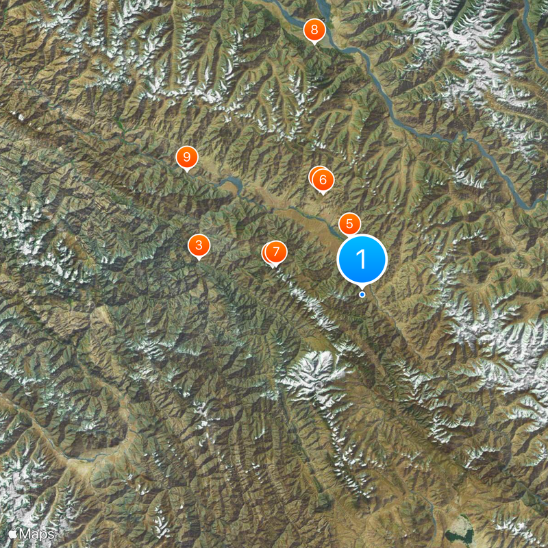 Hemis Monastery Kaart