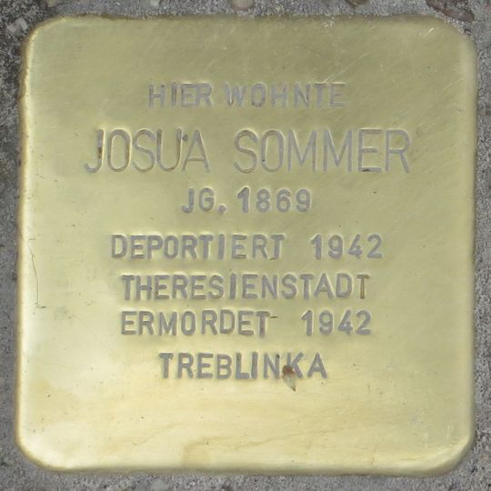Stolperstein für Josua Sommer