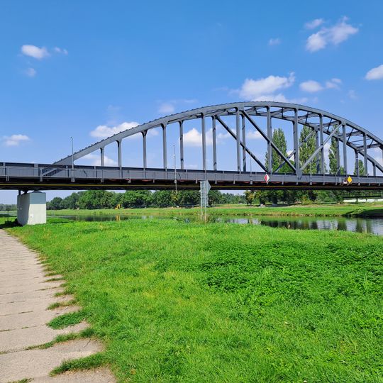 Railway bridge over the Elbe in Neratovice