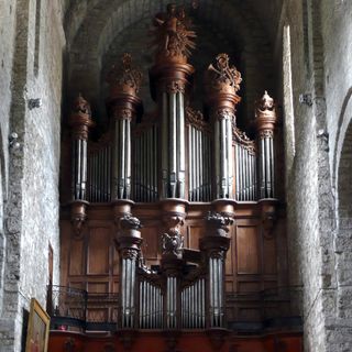 Pipe organ in Saint-Guilhem-le-Désert abbey church