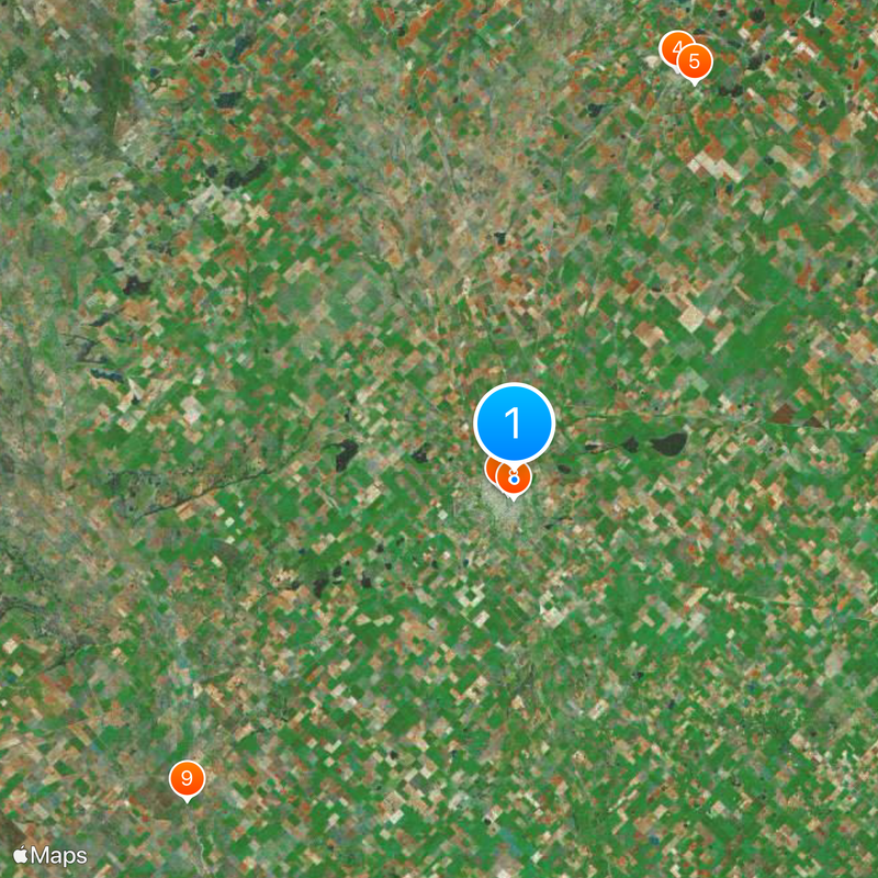 Tres Arroyos Map