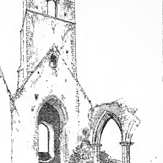 Remains of All Saints Church 25 metres south of Church of St James
