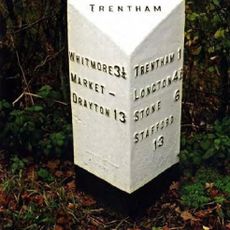 Milepost, near Hargreaves Wood, E of A519 jct