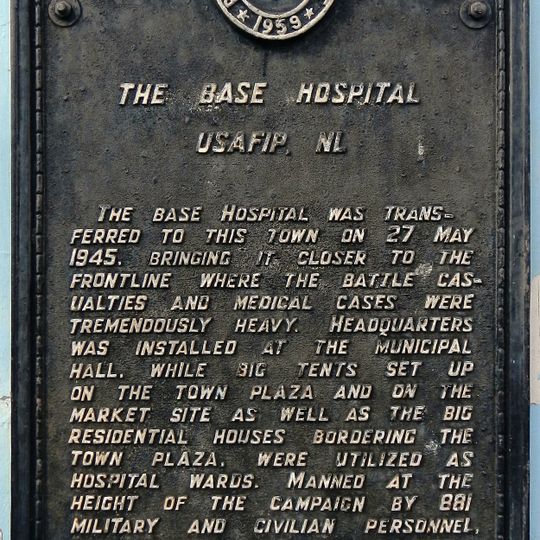 The Base Hospital historical marker
