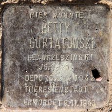 Stolperstein dedicated to Betty Gortatowski