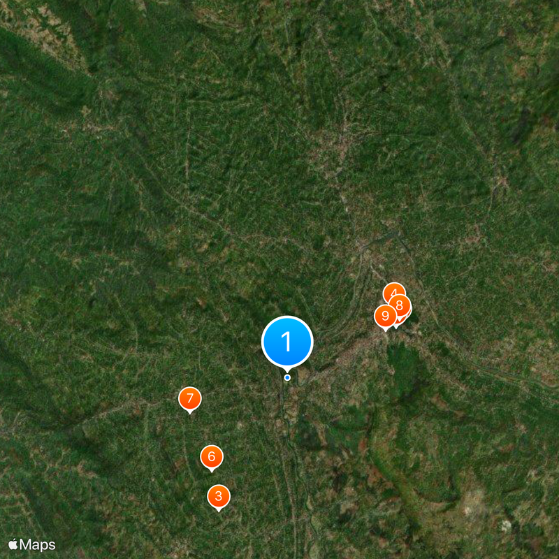 Real Jardín Botánico de Peradeniya Mapa