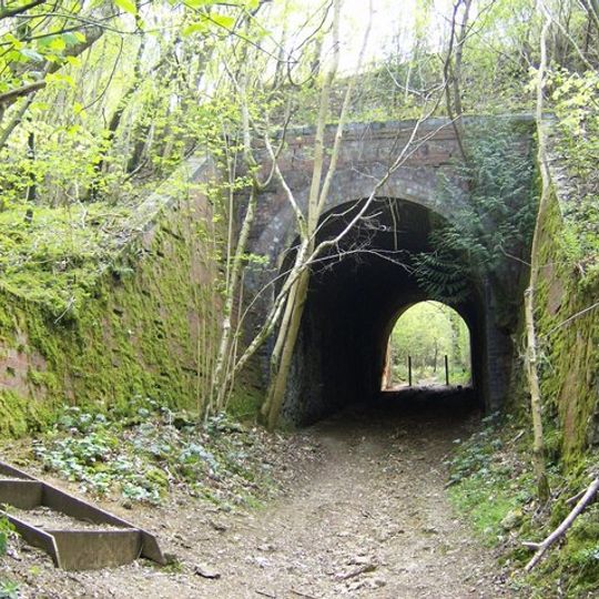Former railway bridge in Chedworth Woods