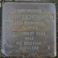 Stolperstein en memoria de Grete Eichenwald