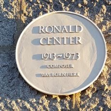 Commemorative plaque to Ronald Center