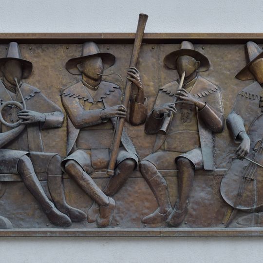 Relief vier Musikanten
