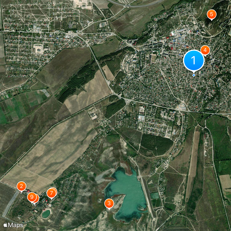 Bilohirsk Map