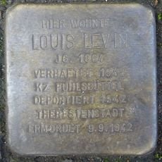 Stolperstein dedicated to Louis Levin