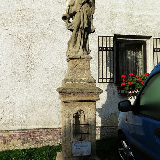 Statue of Saint John of Nepomuk in Široká street, Valeč